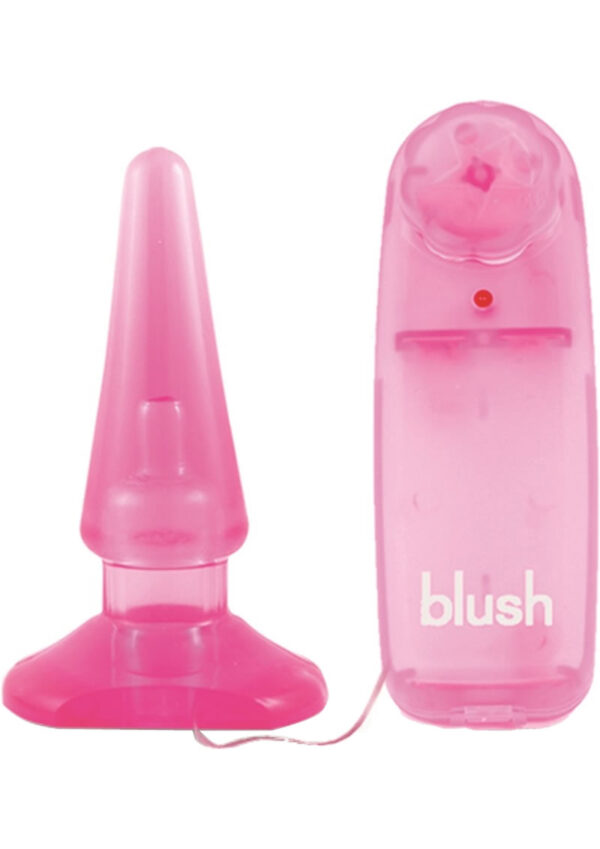 B Yours Basic Vibrating Butt Plug with Wired Remote Control - Pink - Image 2