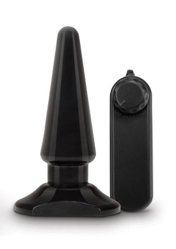 Anal Adventures Basic Vibrating Anal Pleaser with Remote Control - Black - Image 2