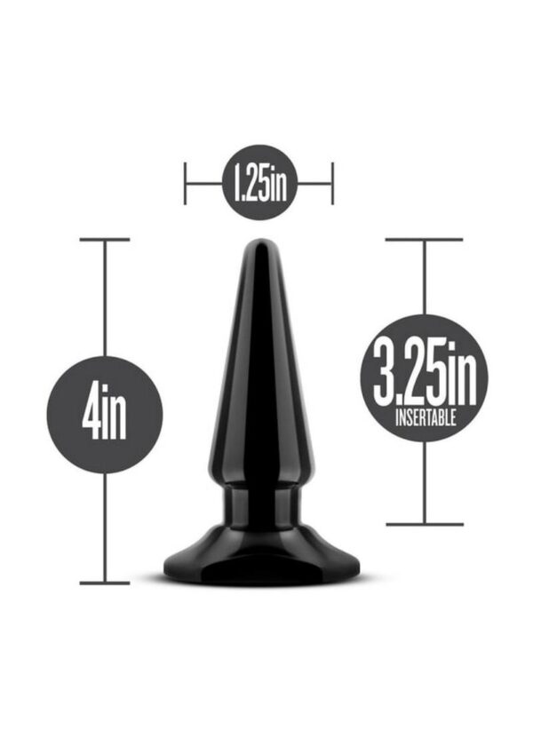 Anal Adventures Basic Vibrating Anal Pleaser with Remote Control - Black - Image 3
