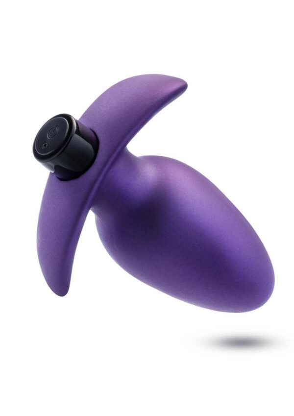 Anal Adventures Matrix Exceisor Plug Rechargeable Silicone Anal Plug - Astro Violet - Image 4