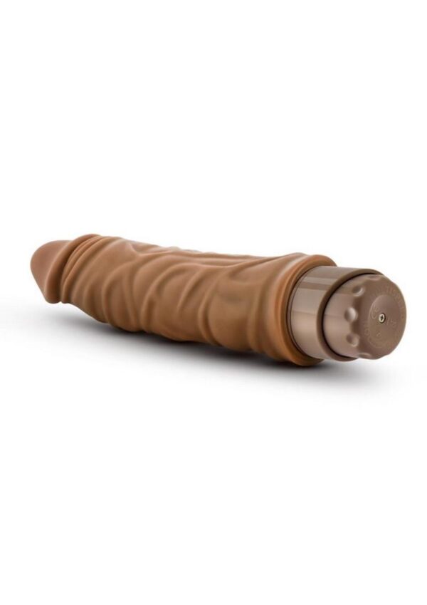 Dr. Skin Silver Collection Cock Vibe 10 Vibrating Dildo 8.5in - Caramel - Image 3
