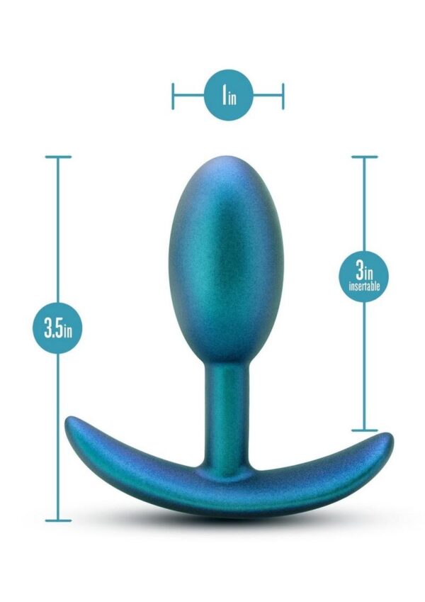 Anal Adventures Matrix Nebula Plug Silicone Anal Plug - Lunar Blue - Image 4
