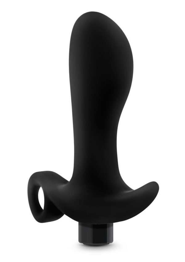 Anal Adventures Platinum Silicone Rechargeable Vibrating Prostate Massager 01 - Black - Image 2