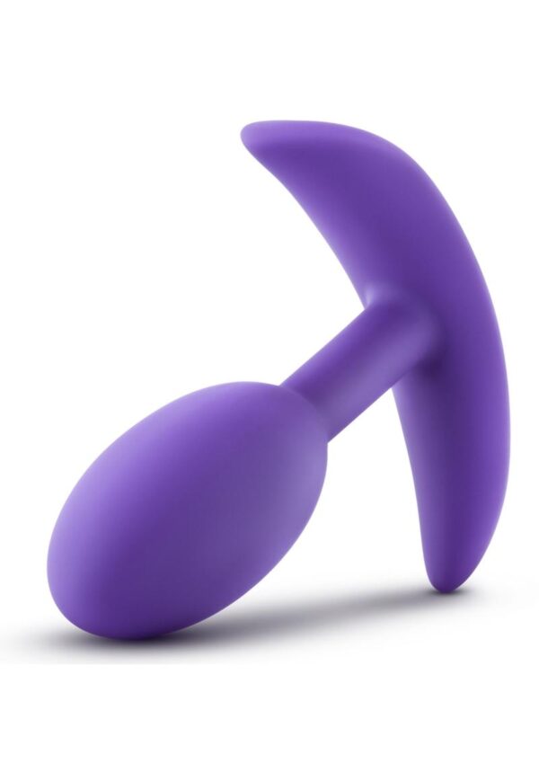 Luxe Wearable Vibra Slim Plug Silicone Butt Plug - Small - Purple - Image 2