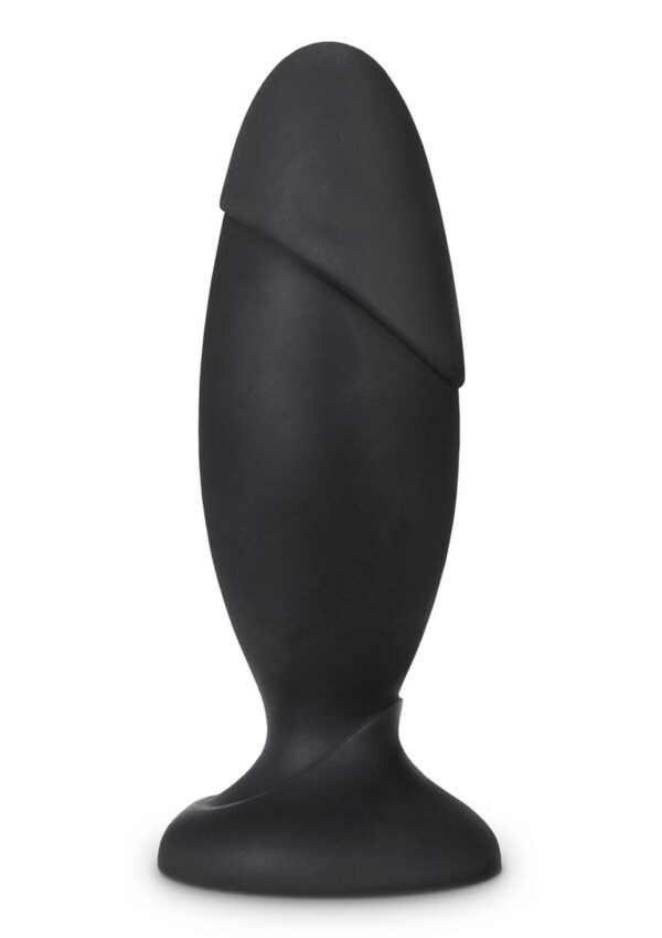Anal Adventures Platinum Silicone Rocket Plug - Black - Image 2