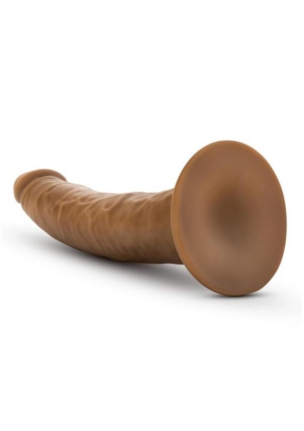 Dr. Skin Silver Collection Dildo with Suction Cup 7in - Caramel - Image 4