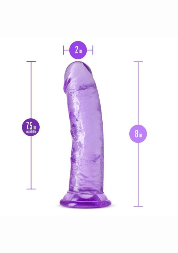 B Yours Plus Roar n` Ride Realistic Dildo 8in - Purple - Image 4