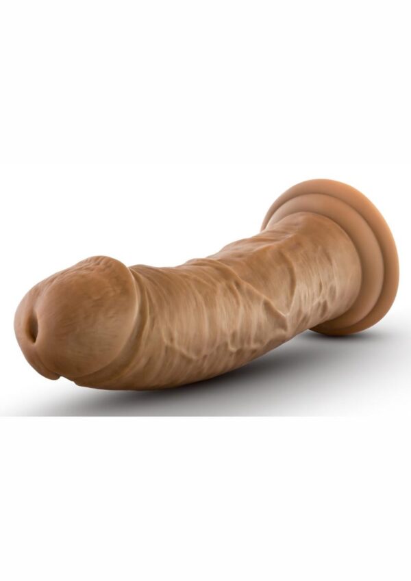 Dr. Skin Silver Collection Dildo with Suction Cup 8in - Caramel - Image 2