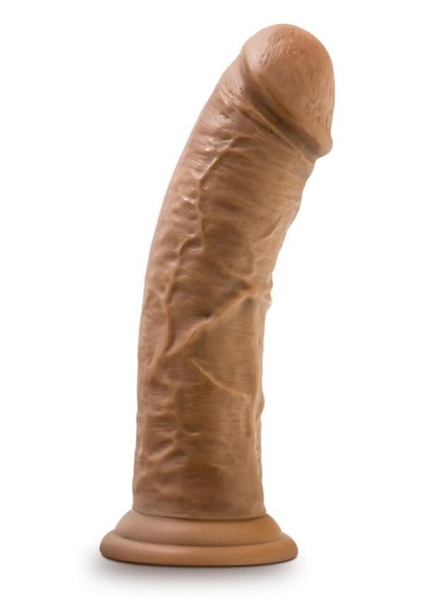 Dr. Skin Silver Collection Dildo with Suction Cup 8in - Caramel - Image 4