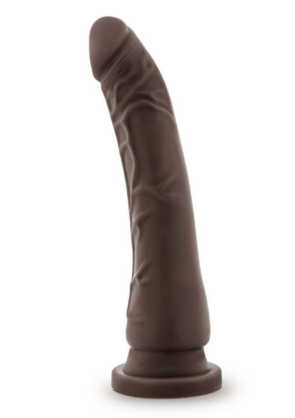 Dr. Skin Plus Gold Collection Posable Dildo with Suction Cup 9in - Chocolate - Image 2