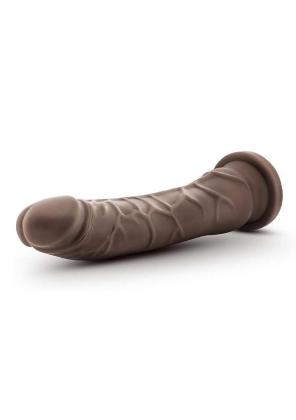 Dr. Skin Plus Gold Collection Posable Dildo with Suction Cup 9in - Chocolate - Image 3