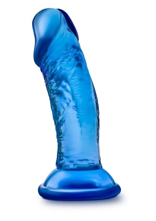 B Yours Sweet N` Small Dildo with Suction Cup 4.5in - Blue - Image 4