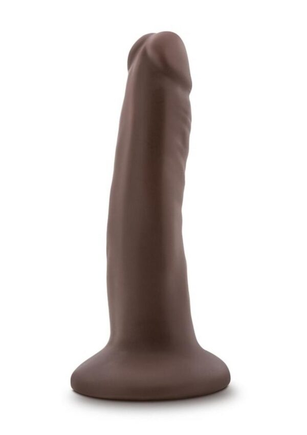 Dr. Skin Silver Collection Dildo with Suction Cup 5.5in - Chocolate - Image 3