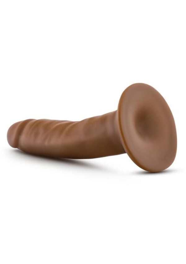 Dr. Skin Silver Collection Cock Dildo with Suction Cup 5.5in - Caramel - Image 3