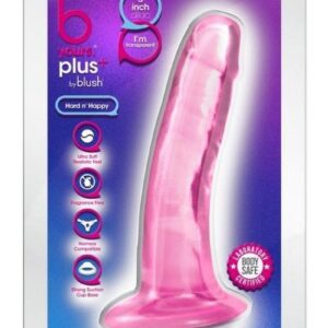 B Yours Plus Hard n` Happy Realistic Dildo 5.5in - Pink