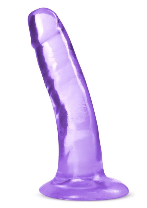 B Yours Plus Hard n` Happy Realistic Dildo 5.5in - Purple - Image 2