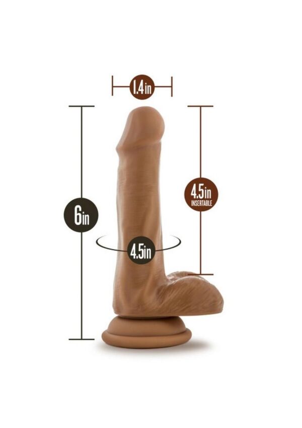 Coverboy Captain Mike Dildo with Balls 6.5in - Caramel - Image 4