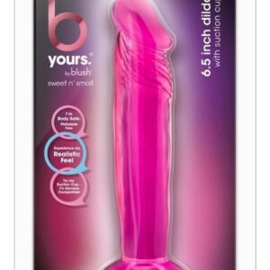 B Yours Sweet N` Small Dildo with Suction Cup 6in - Pink