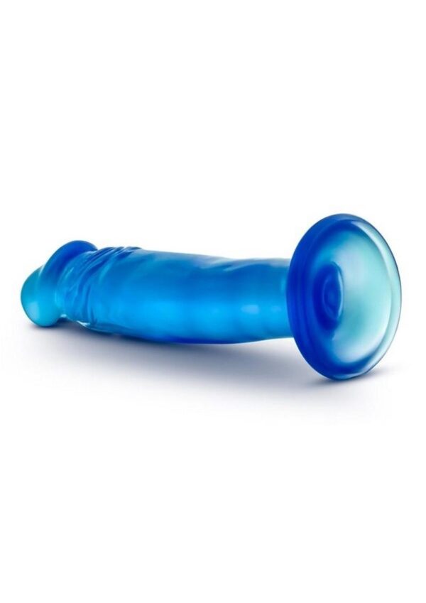 B Yours Sweet N` Small Dildo with Suction Cup 6in - Blue - Image 3