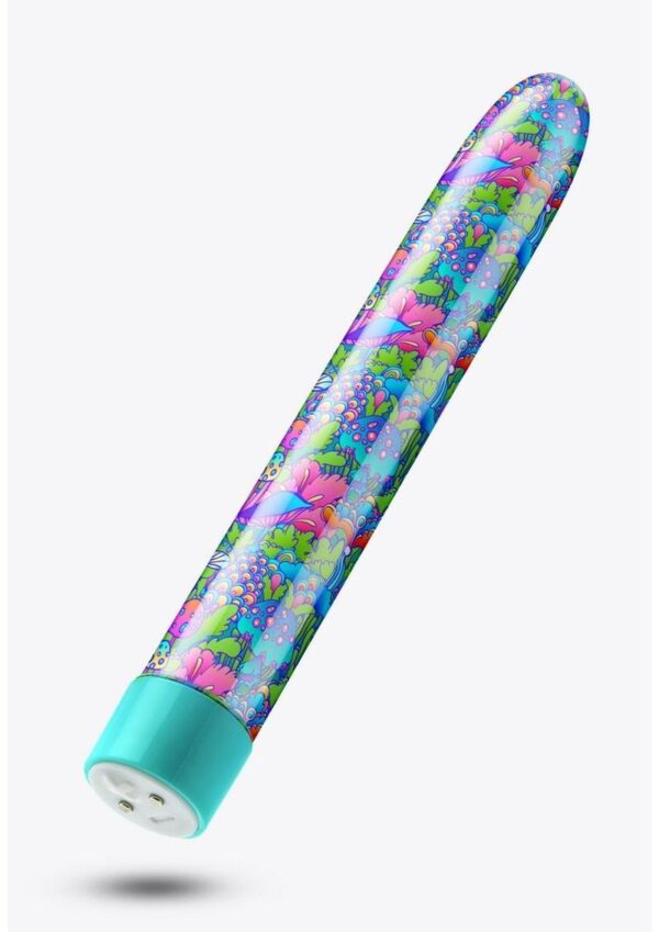 Limited Addiction Utopia Rechargeable Slimline Vibrator - Aqua - Image 4