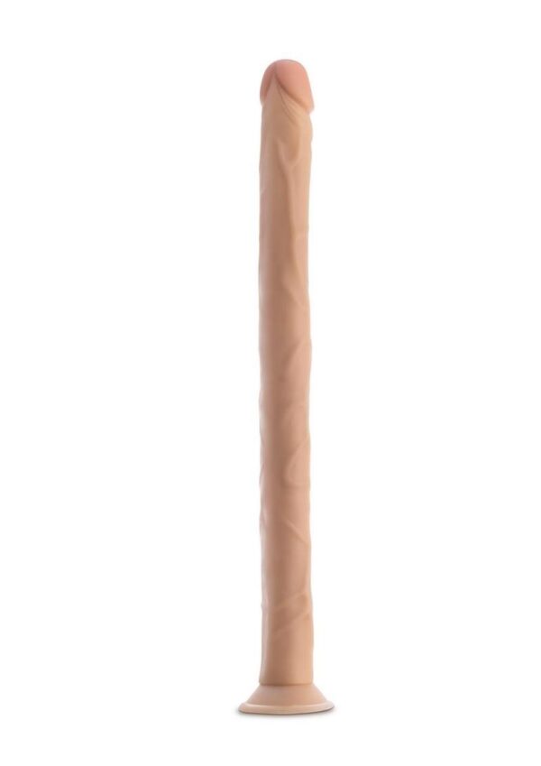 Dr. Skin Silver Collection Dildo with Suction Cup 19in - Vanilla - Image 2