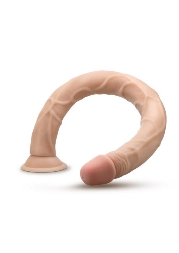 Dr. Skin Silver Collection Dildo with Suction Cup 19in - Vanilla - Image 4