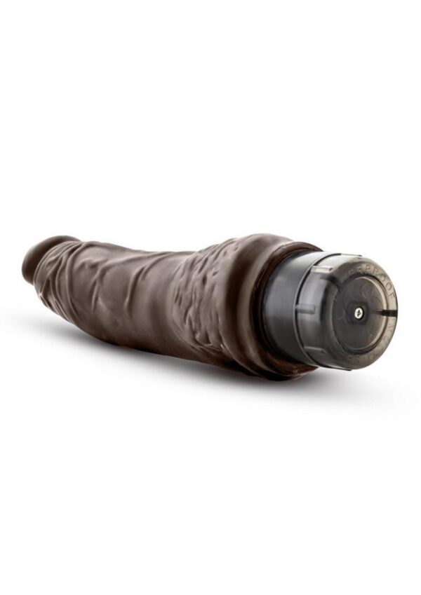 Dr. Skin Silver Collection Cock Vibe 7 Vibrating Dildo 8.5in - Chocolate - Image 4