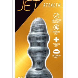 Jet Stealth Butt Plug - Carbon Metallic Black