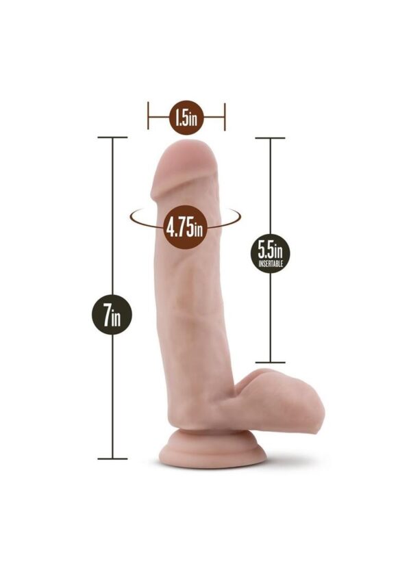 Coverboy The Pool Boy Dildo with Balls 7in - Vanilla - Image 4