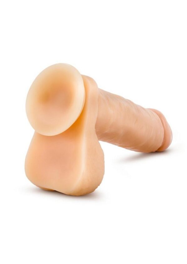 Hung Rider Mitch Dildo with Balls 8in - Vanilla - Image 3