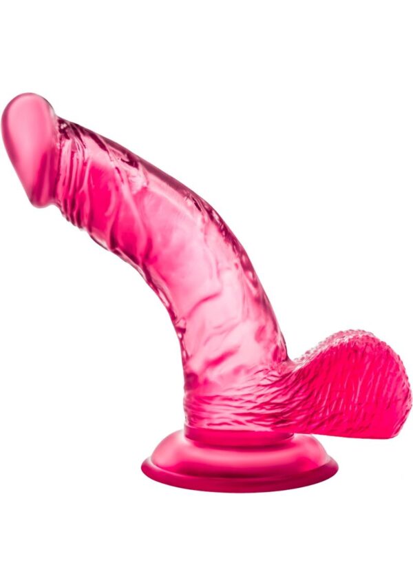 B Yours Sweet N` Hard 8 Dildo with Balls 6.5in - Pink - Image 2
