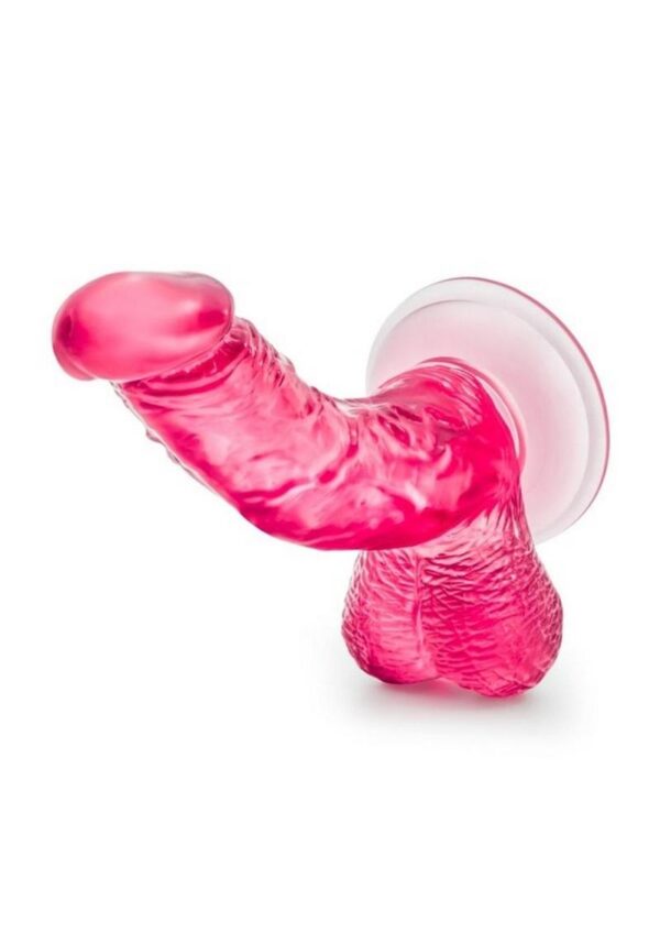 B Yours Sweet N` Hard 8 Dildo with Balls 6.5in - Pink - Image 3