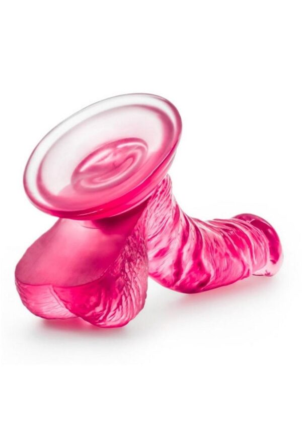 B Yours Sweet N` Hard 8 Dildo with Balls 6.5in - Pink - Image 4