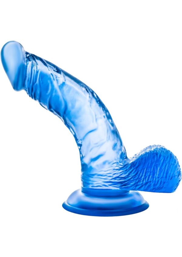 B Yours Sweet N` Hard 8 Dildo with Balls 6.5in - Blue - Image 2
