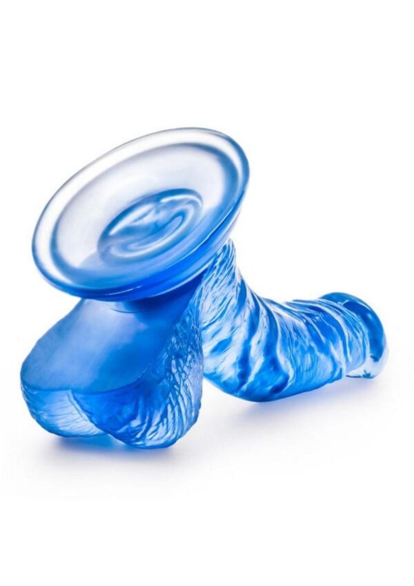 B Yours Sweet N` Hard 8 Dildo with Balls 6.5in - Blue - Image 4