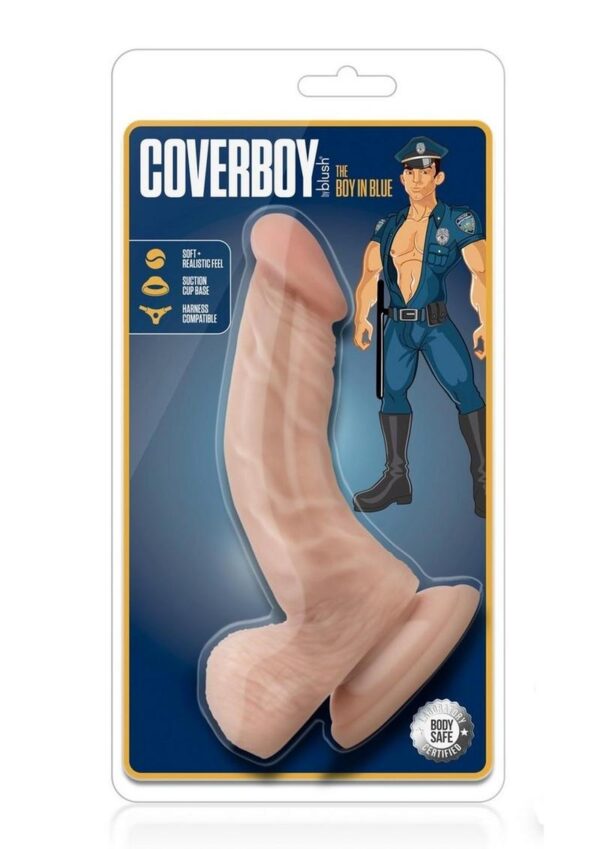 Coverboy The Boy in Blue Dildo with Balls 6.5in - Vanilla