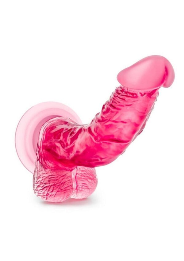 B Yours Sweet N` Hard 7 Dildo with Balls 8in - Pink - Image 3