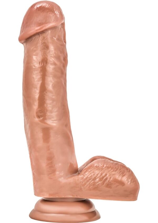 Coverboy The Kingpin Dildo with Balls 7in - Caramel - Image 2