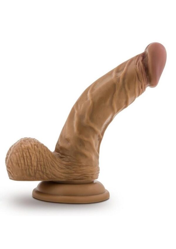 Dr. Skin Silver Collection Dr. Stephen Dildo with Balls and Suction Cup 6.5in - Caramel - Image 2