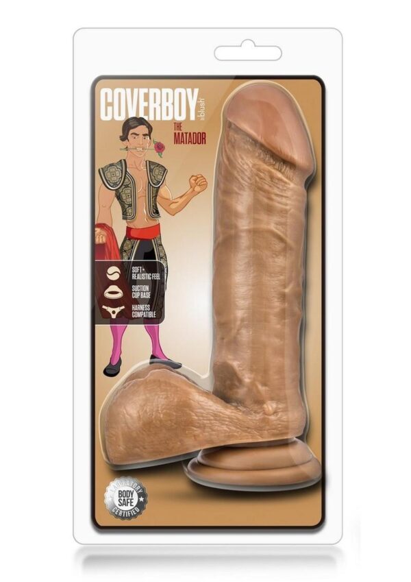 Coverboy The Matador Dildo with Balls 8in - Caramel
