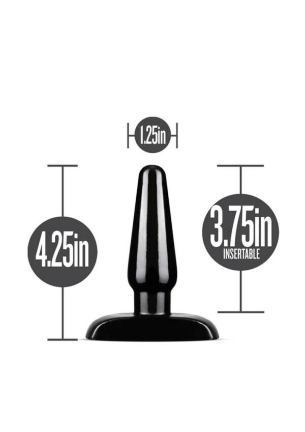 Anal Adventures Basic Anal Plug - Small - Black - Image 4
