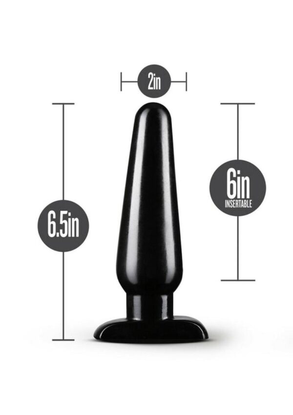 Anal Adventures Basic Anal Plug - Large - Black - Image 4