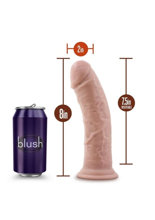 Dr. Skin Plus Gold Collection Thick Posable Dildo with Suction Cup 8in - Vanilla - Image 4