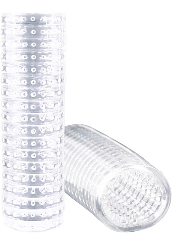 M for Men Stroke Sleeve Masturbator - Clear - Image 2
