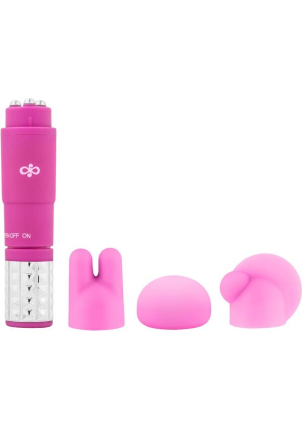 Rose Revitalize Massage Kit with Silicone Attachments - Pink - Image 2