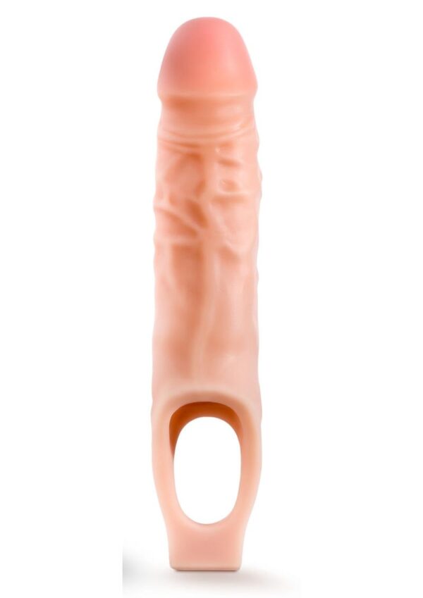 Performance Plus Silicone Cock Sheath Penis Extender 9in - Vanilla - Image 2