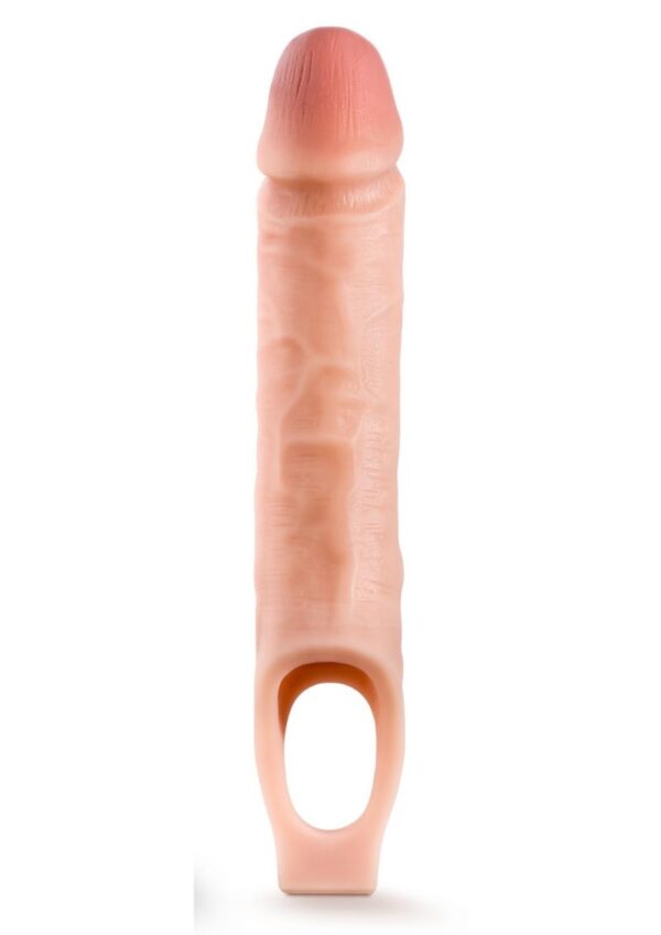 Performance Plus Silicone Cock Sheath Penis Extender 10in - Vanilla - Image 2