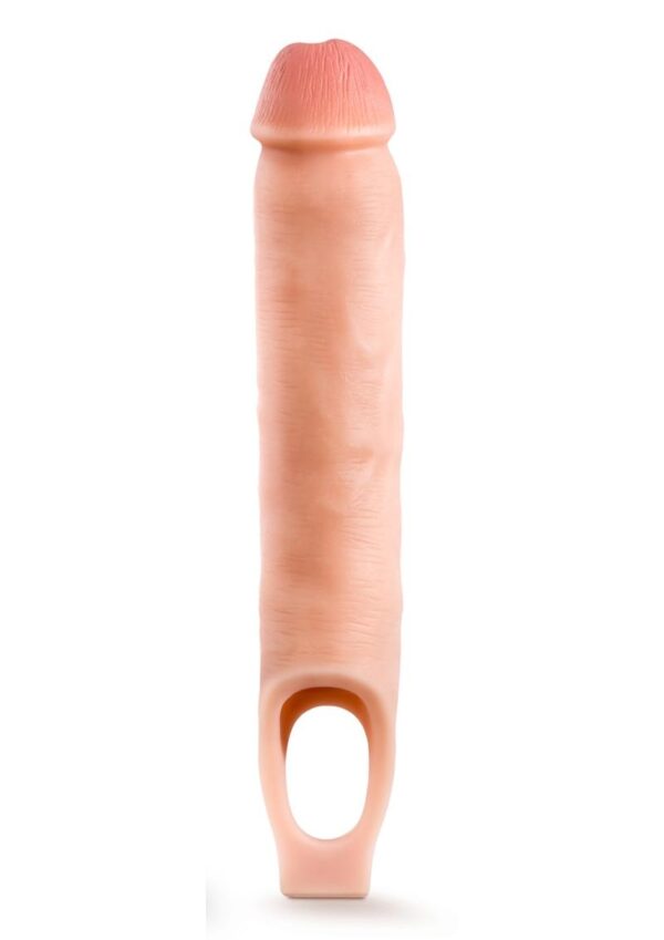 Performance Plus Silicone Cock Sheath Penis Extender 11.5in - Vanilla - Image 2