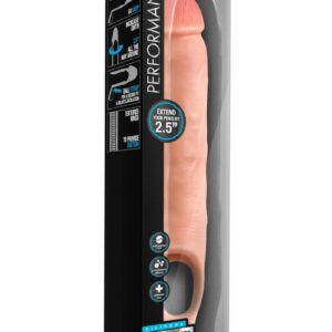 Performance Plus Silicone Cock Sheath Penis Extender 11.5in - Vanilla