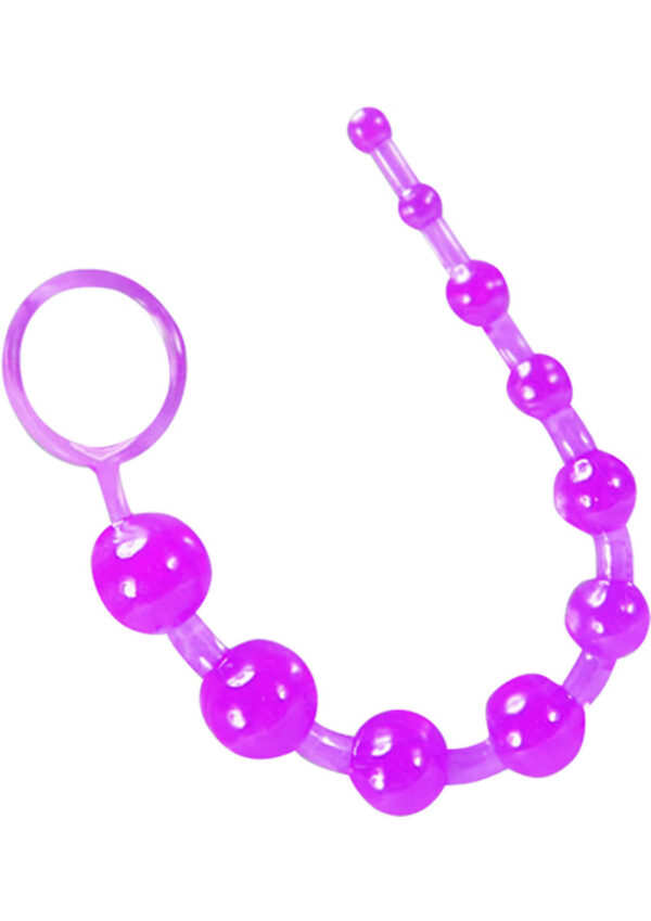 B Yours Basic Anal Beads - Purple - Image 2